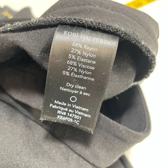 Kobi Halperin Rylie Knit Flare Pants Womens 10 Black‎ Bootcut Stretch Trousers - Picture 8 of 11